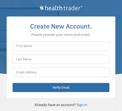 Healthtrader skapa ett nytt konto som affiliate